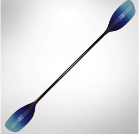 Whitewater paddle with a sturdy blade and ergonomic shaft for precise paddling in whitewater.