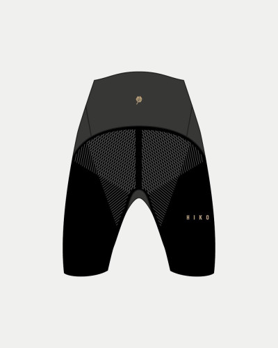 Dunkelgraue Neoprenshorts mit hohem Bund, flexiblem Material und körpernaher Passform für ambitionierten Wassersport.