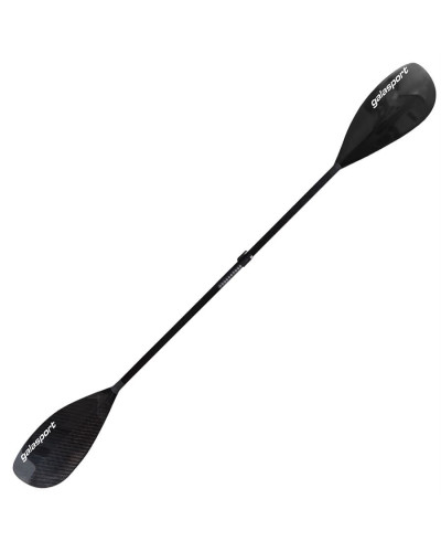 Carbon paddle blade with Galasport logo for efficient power transfer and precise control in kayaks