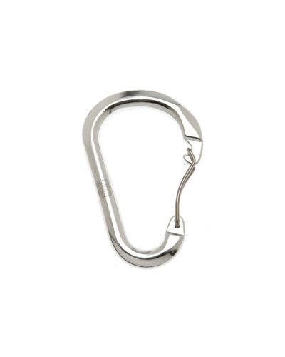 Leichter Drahtschnapper-Karabiner aus Aluminium für vielseitige Befestigungen.