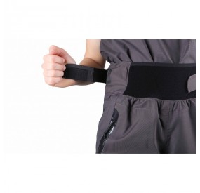 Wasserdichte Trockenhose für Kajak und Wildwasser, atmungsaktiv, verstärkte Knie, verstellbarer Bund, robust für Training.